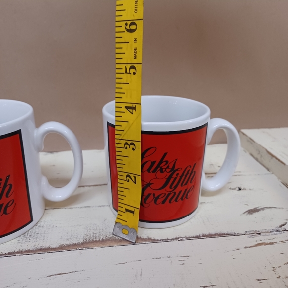 Set of two Saks Fifth Ave Coffee J. Bucke Coffee Mugs Made in England - Picture 8 of 8